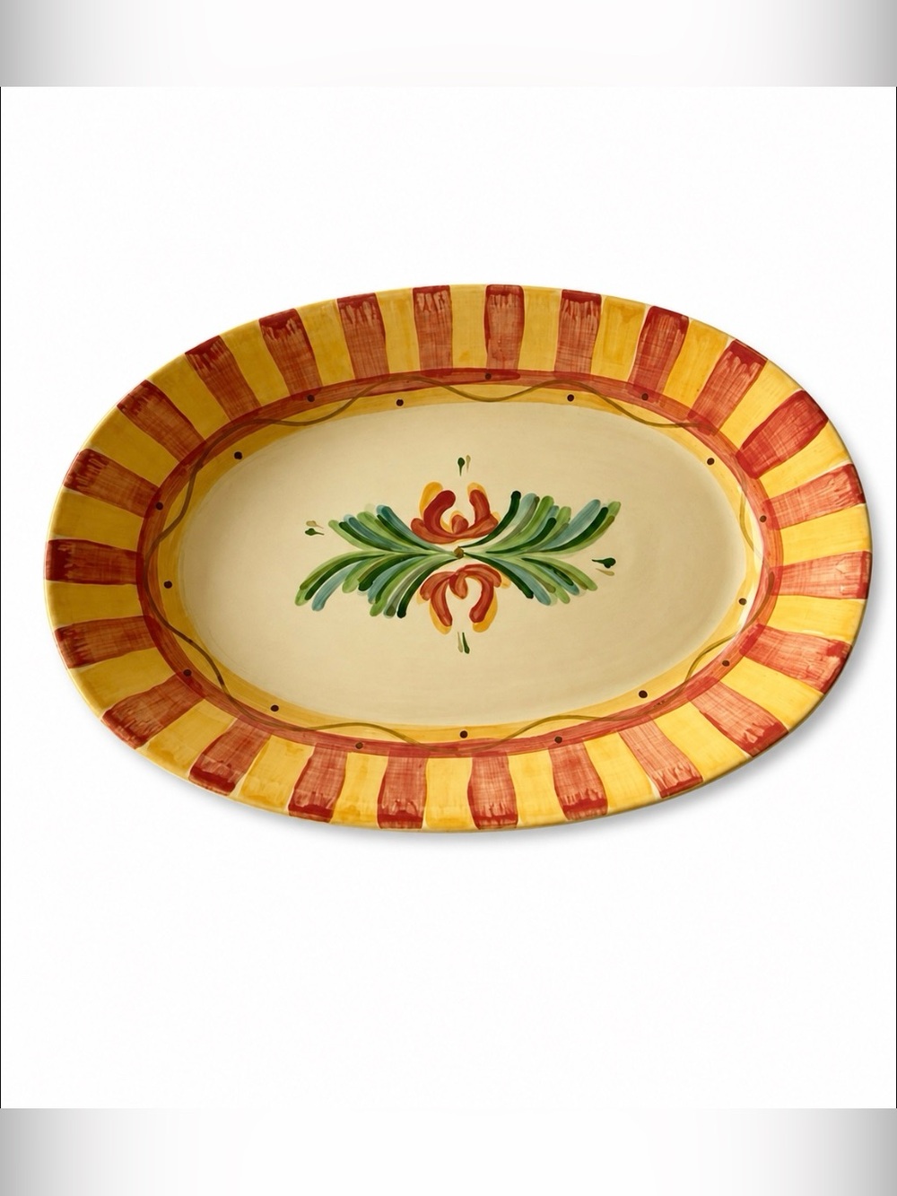 SLAH Gail Pittman SIENA 14" Oval Serving Platter EUC